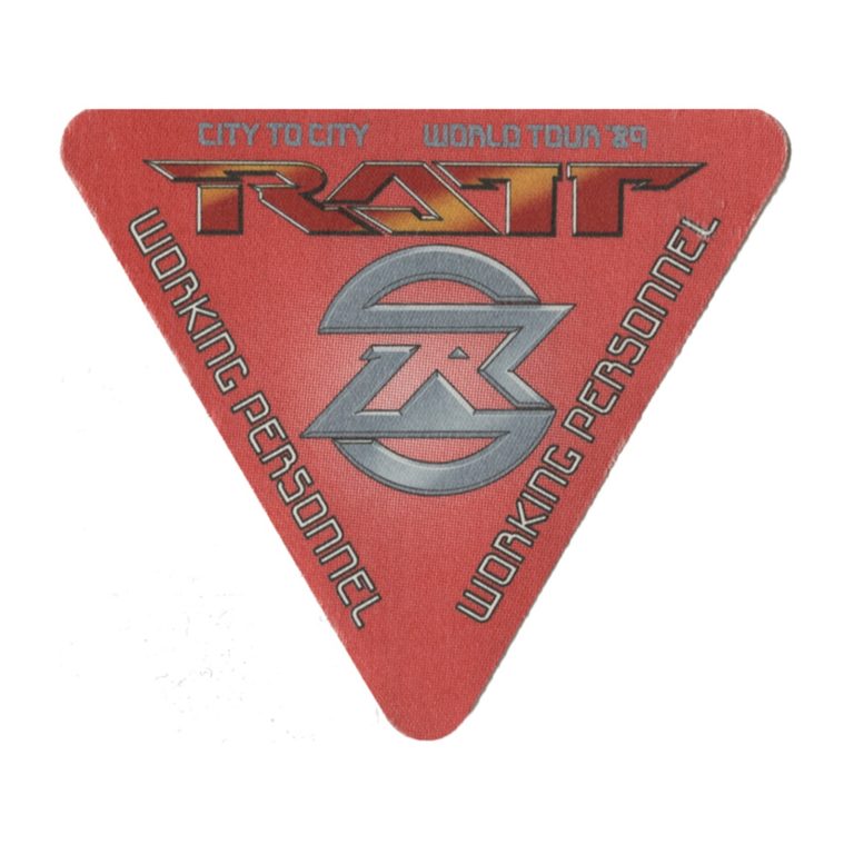 Ratt 1989 Reach For The Sky Concert Tour Working Backstage Pass