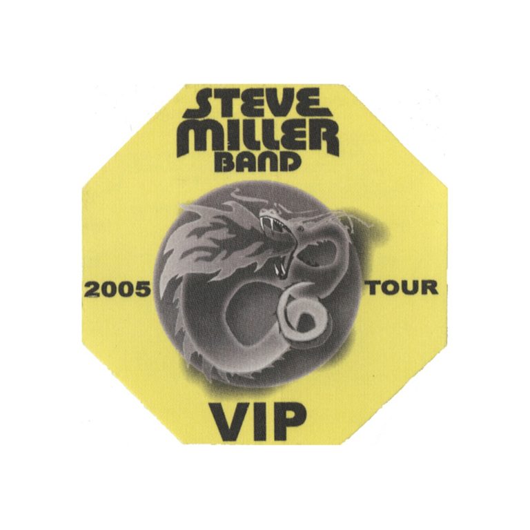 Steve Miller 2005 Concert Tour VIP Backstage Pass