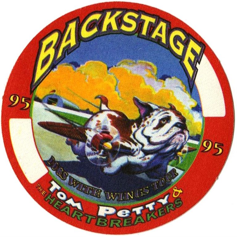Tom Petty 1995 Dogs With Wings Concert Tour Working Crew Backstage Pass