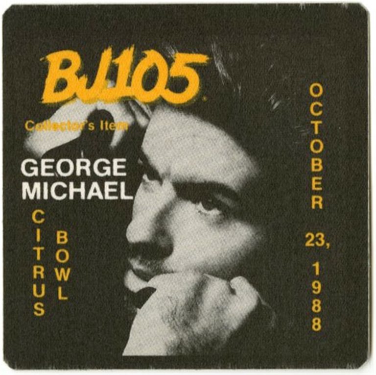 George Michael October 23, 1988 Faith Concert Tour PROMO Backstage Pass