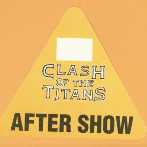 Slayer 1990 Clash of the Titans w/ Megadeth, Anthrax Concert Tour Backstage Pass