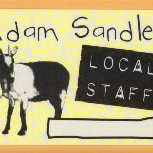 Adam Sandler 1997 Concert Tour LOCAL Backstage Pass