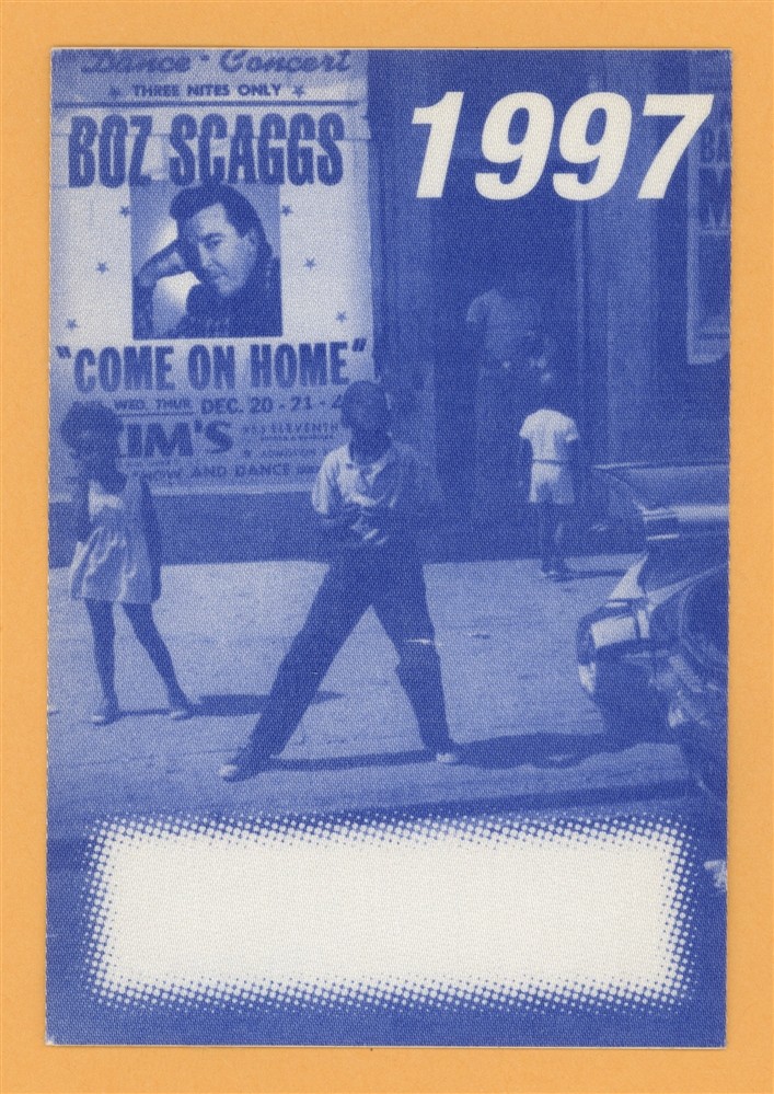 Boz Scaggs 1997 Come On Home Concert Tour Backstage Pass