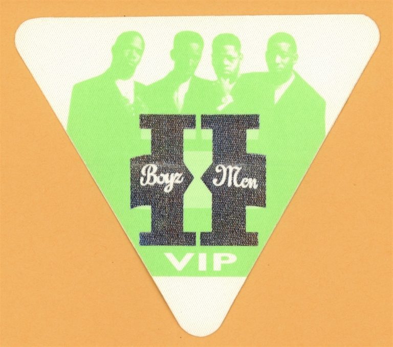 Boyz II Men 1994 Two Concert Tour VIP Backstage Pass