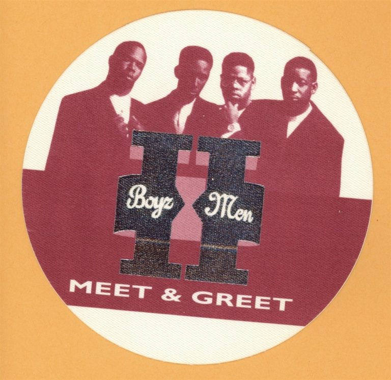 Boyz II Men 1994 Two Concert Tour MEET & GREET Backstage Pass
