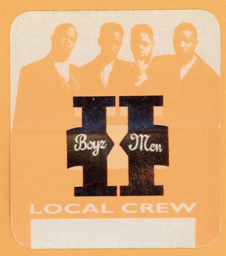 Boyz II Men 1994 Two Concert Tour CREW Backstage Pass