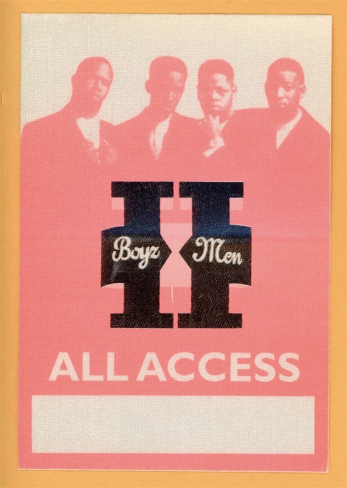 Boyz II Men 1994 Two Concert Tour ALL ACCESS Backstage Pass