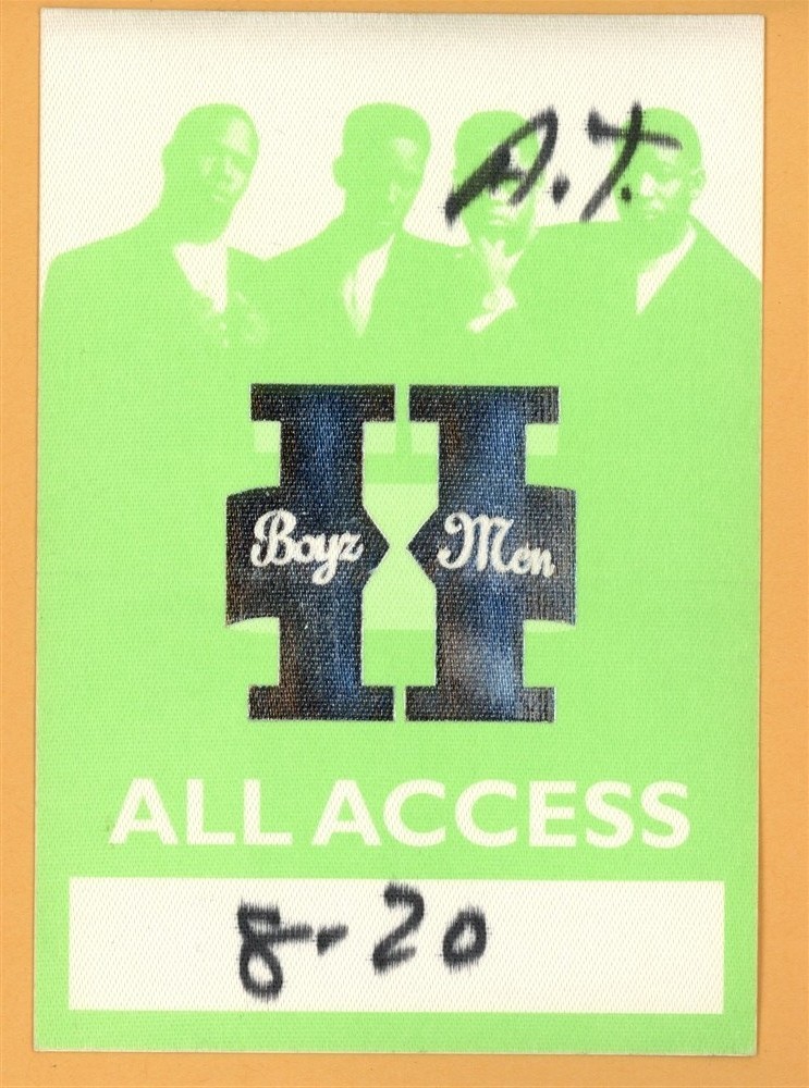 Boyz II Men 1994 Two Concert Tour ALL ACCESS Backstage Pass
