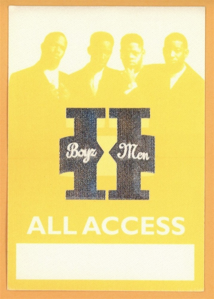 Boyz II Men 1994 Two Concert Tour ALL ACCESS Backstage Pass
