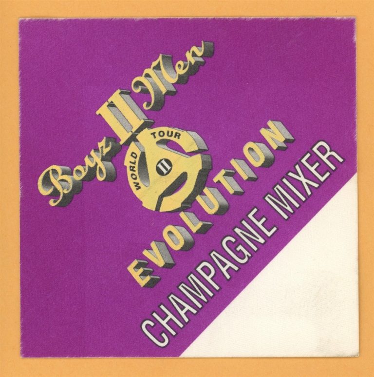 Boyz II Men 1997 Evolution Concert Tour MIXER Backstage Pass