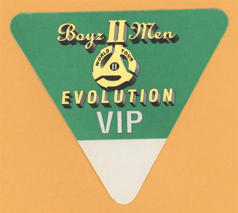 Boyz II Men 1998 Evolution Concert Tour VIP Backstage Pass