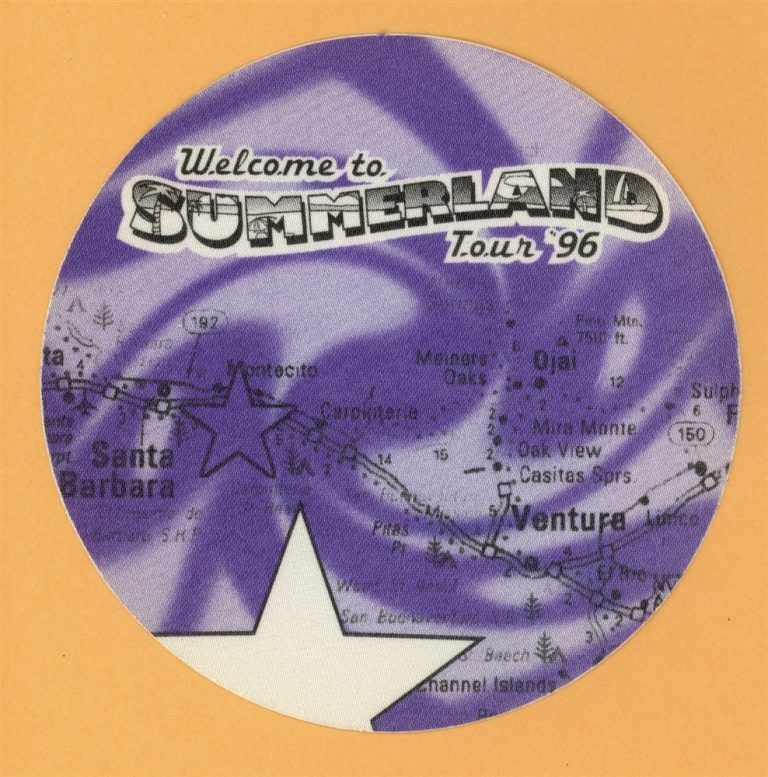 Everclear 1996 Summerland Concert Tour VIP Backstage Pass