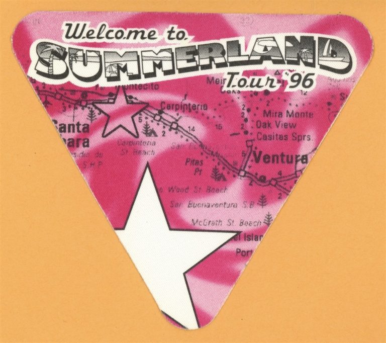 Everclear 1996 Summerland Concert Tour AFTER SHOW Backstage Pass