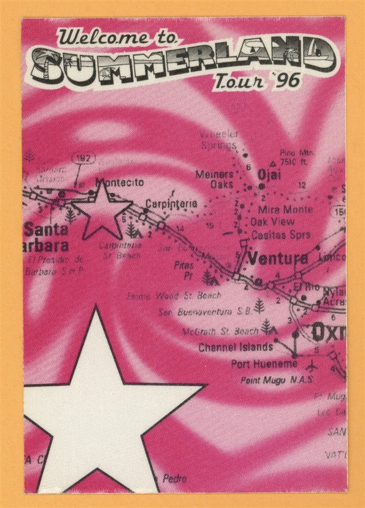 Everclear 1996 Summerland Concert Tour WORKING Backstage Pass