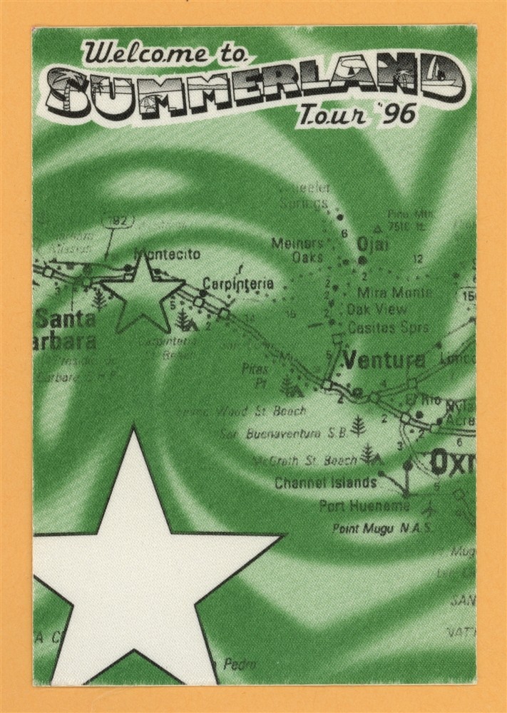 Everclear 1996 Summerland Concert Tour WORKING Backstage Pass