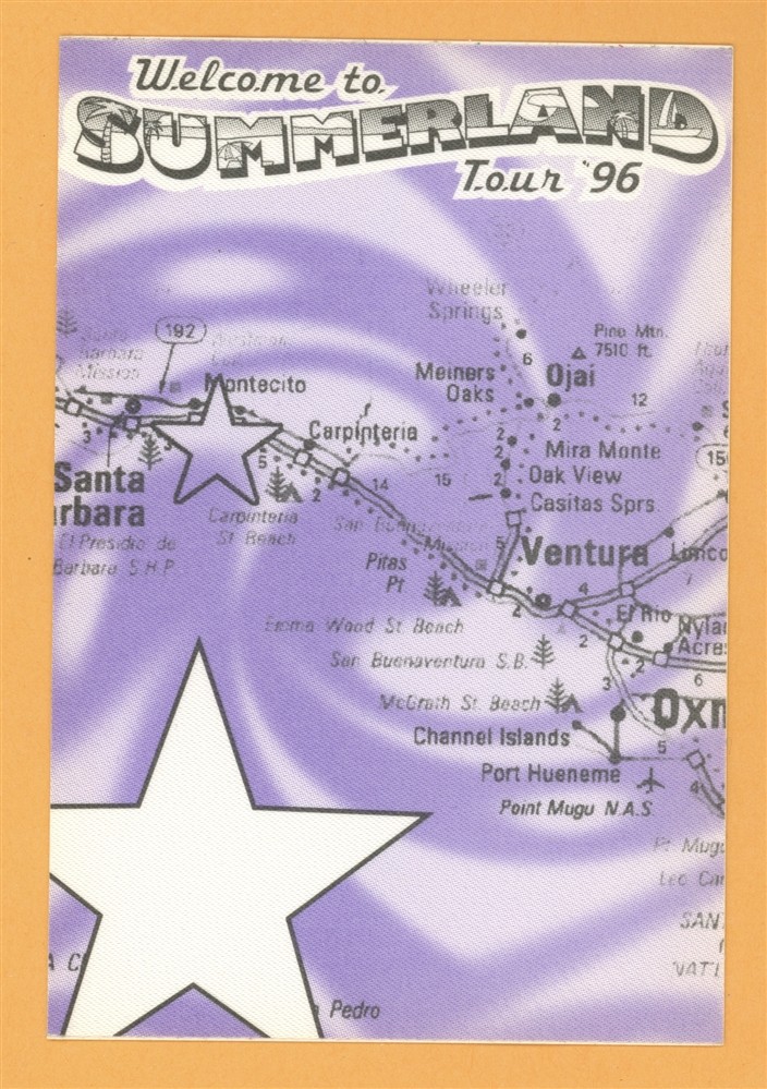 Everclear 1996 Summerland Concert Tour WORKING Backstage Pass