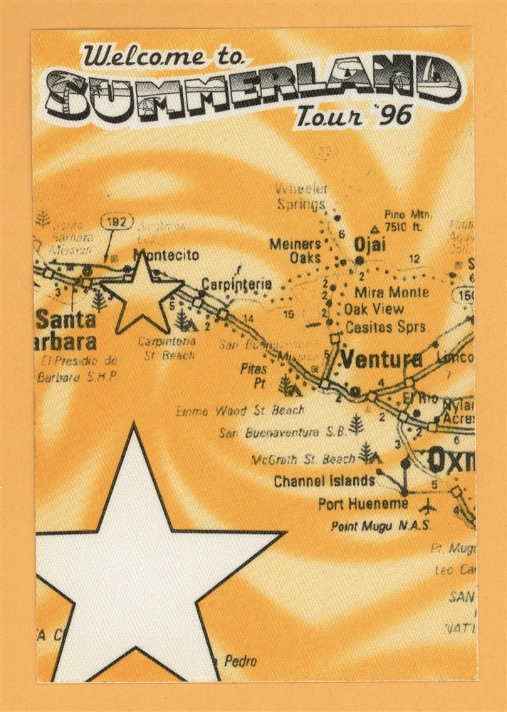 Everclear 1996 Summerland Concert Tour WORKING Backstage Pass