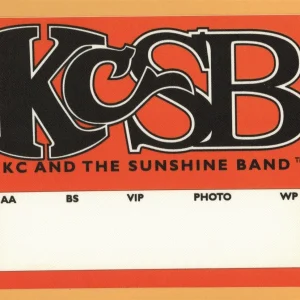 KC And The Sunshing Band 1997 Concert Tour Backstage Pass