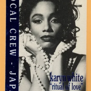 Karyn White 1992 Ritual of Love Concert Tour CREW Backstage Pass