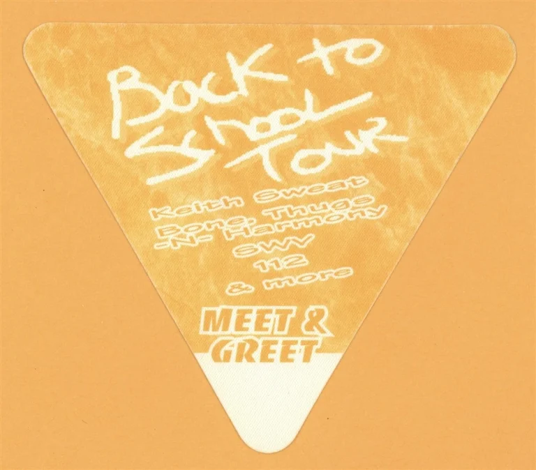 Keith Sweat 1994 Back To School Concert Tour MEET & GREET Backstage Pass