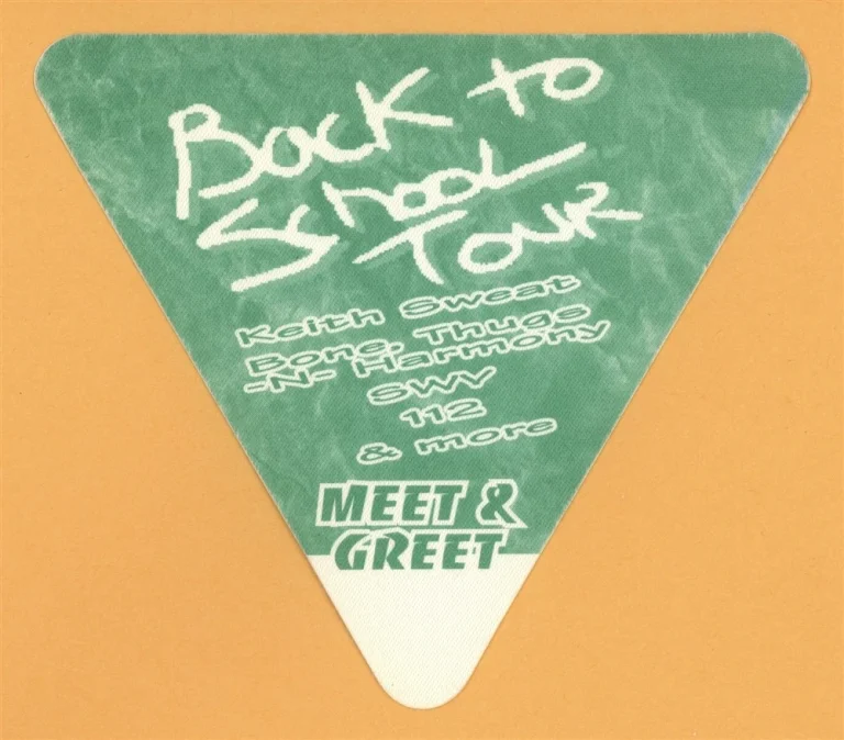 Keith Sweat 1994 Back To School Concert Tour MEET & GREET Backstage Pass