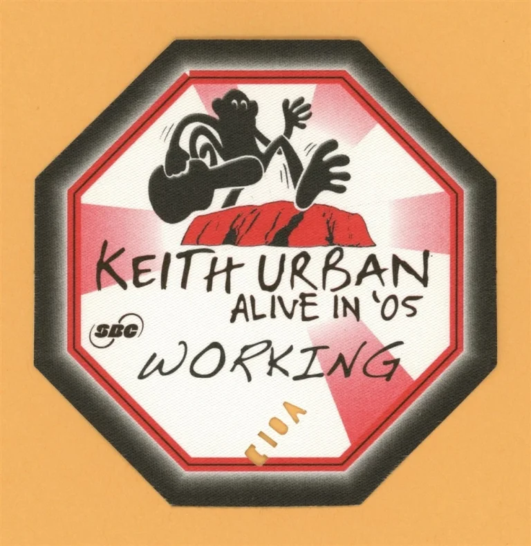 Keith Urban 2005 Be Here Concert Tour WORKING Backstage Pass