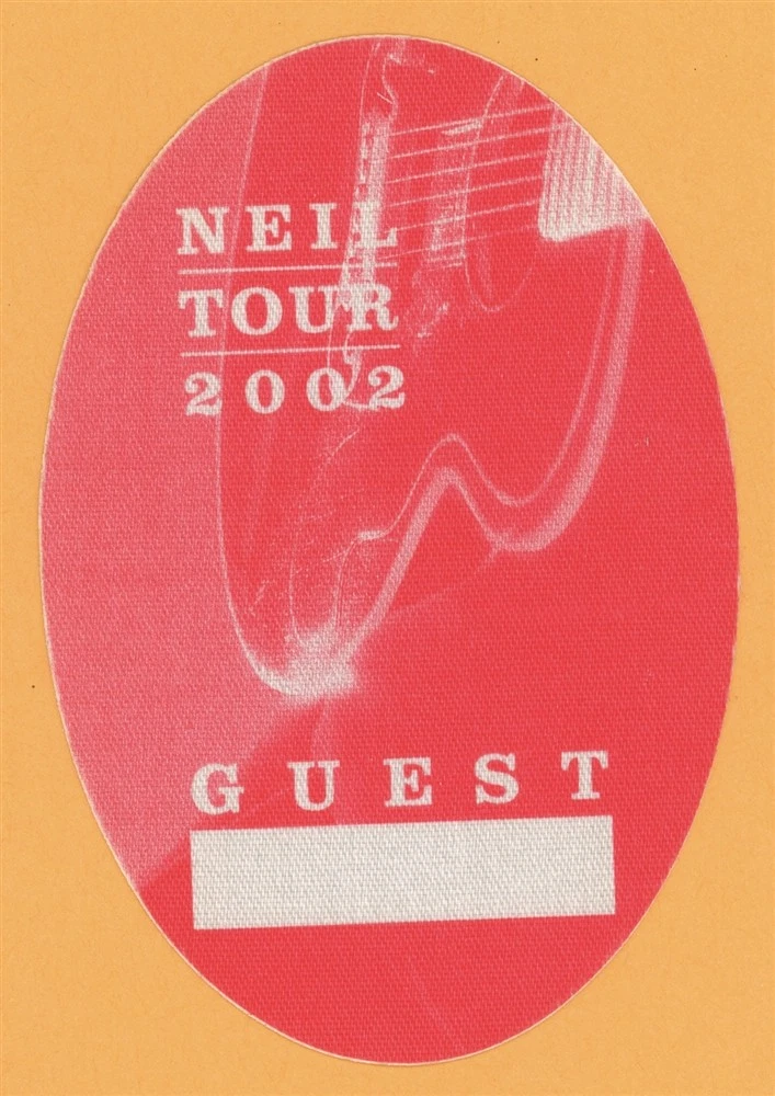 Neil Diamond 2002 Concert Tour Guest Backstage Pass