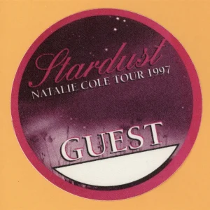 Natalie Cole 1997 Stardust Concert Tour GUEST Backstage Pass