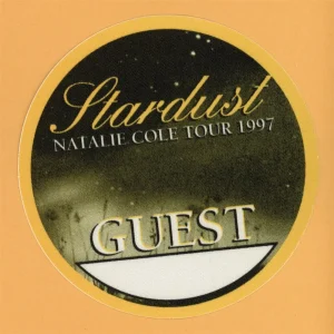 Natalie Cole 1997 Stardust Concert Tour GUEST Backstage Pass
