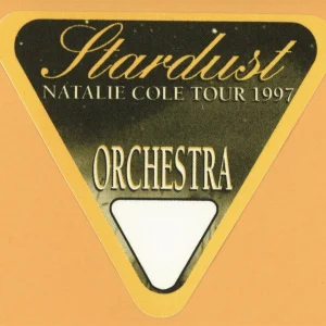Natalie Cole 1997 Stardust Concert Tour ORCH Backstage Pass
