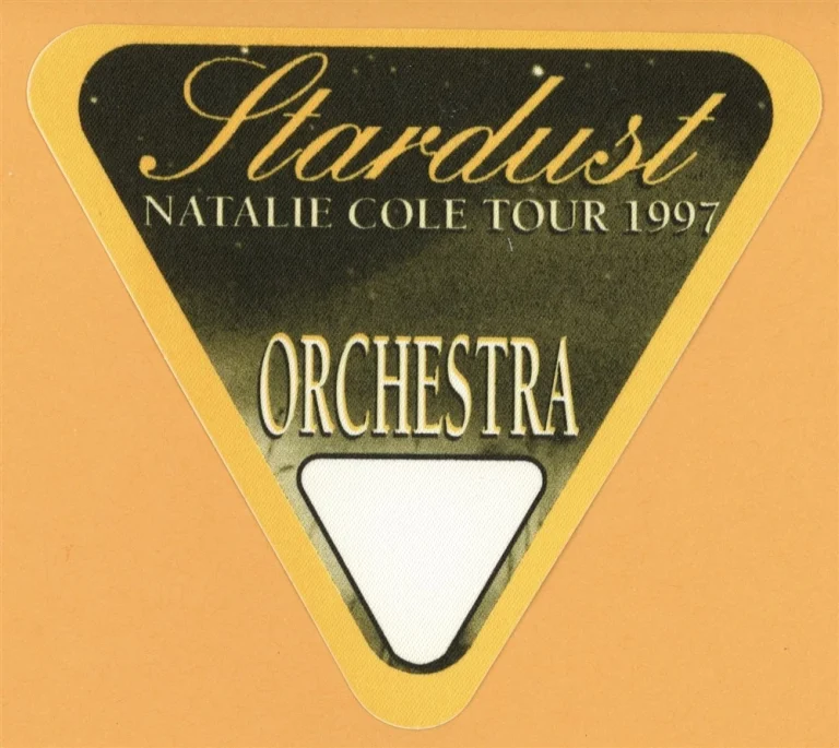 Natalie Cole 1997 Stardust Concert Tour ORCH Backstage Pass