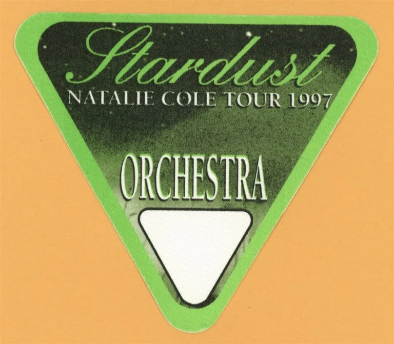 Natalie Cole 1997 Stardust Concert Tour ORCH Backstage Pass