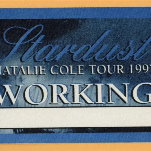 Natalie Cole 1997 Stardust Concert Tour WORKING Backstage Pass