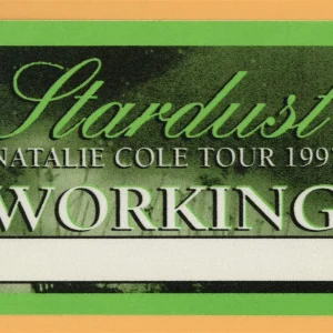Natalie Cole 1997 Stardust Concert Tour WORKING Backstage Pass