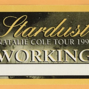 Natalie Cole 1997 Stardust Concert Tour WORKING Backstage Pass
