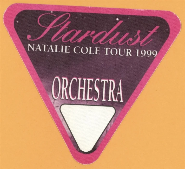 Natalie Cole 1999 Stardust Concert Tour ORCH Backstage Pass