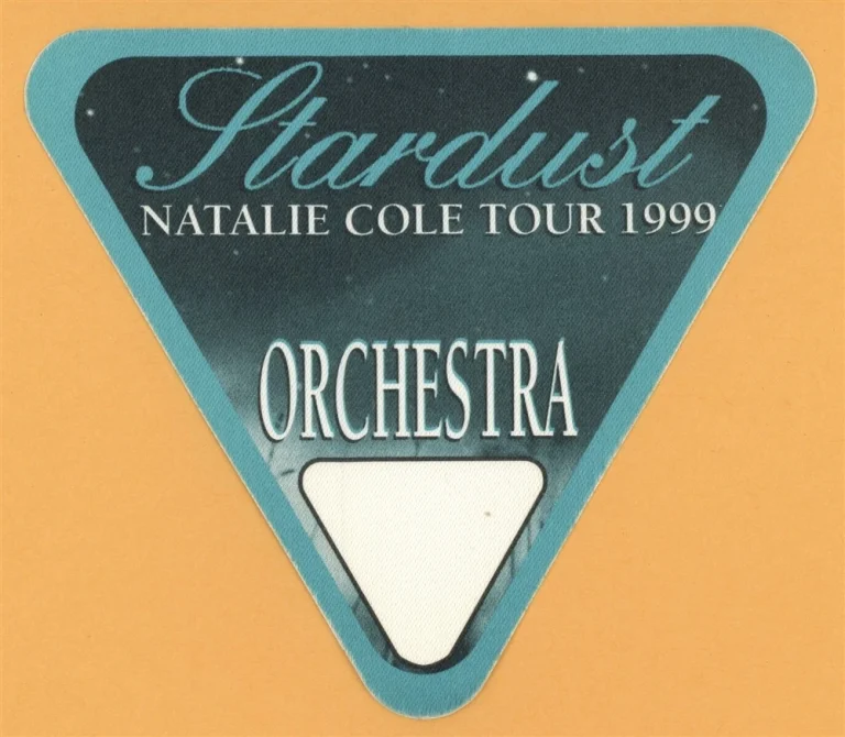 Natalie Cole 1999 Stardust Concert Tour ORCH Backstage Pass