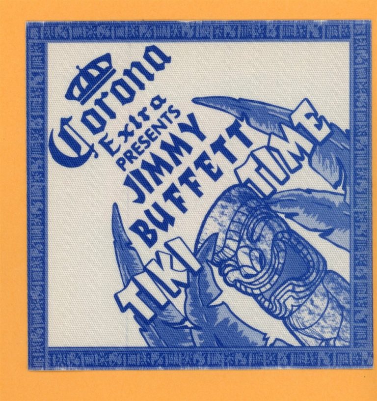 Jimmy Buffett 2003 Tiki Time Concert Tour Corona Backstage Pass