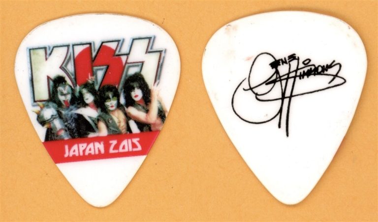 Kiss Gene Simmons Vintage Tour Guitar Pick - Stage Used - Real Stage Blood