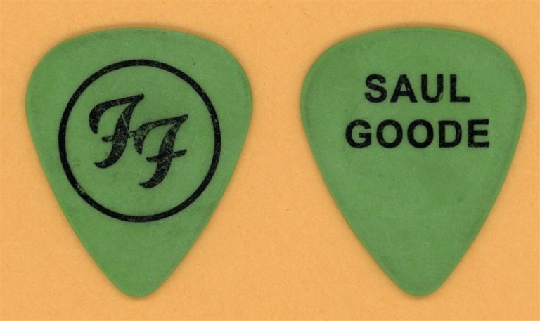 Foo Fighters Saul Goode Vintage Tour Guitar Pick - Stage Used