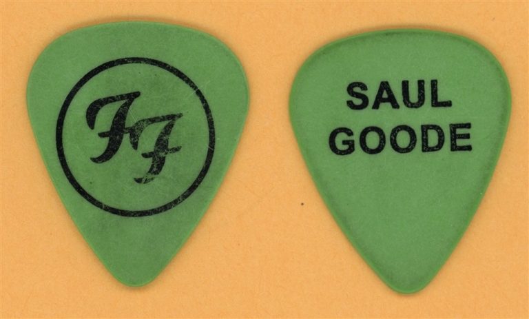 Foo Fighters Saul Goode Vintage Tour Guitar Pick - Stage Used