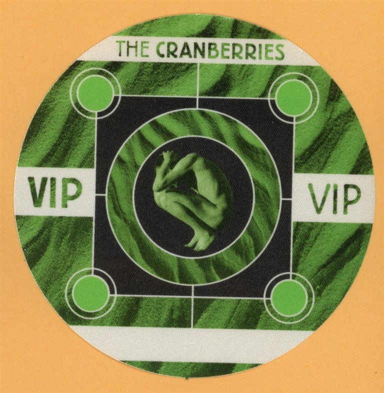 The Cranberries 1999 Bury the Hatchet Concert Tour VIP Backstage Pass