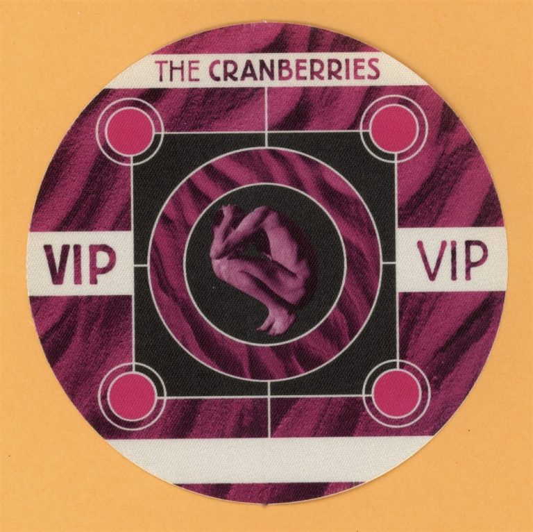 The Cranberries 1999 Bury the Hatchet Concert Tour VIP Backstage Pass
