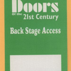 The Doors 2002 of the 2st Century Concert Tour Backstage Pass