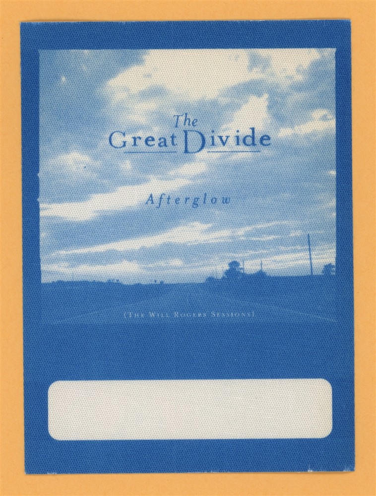The Great Divide 2000 Afterglow Concert Tour VIP Backstage Pass