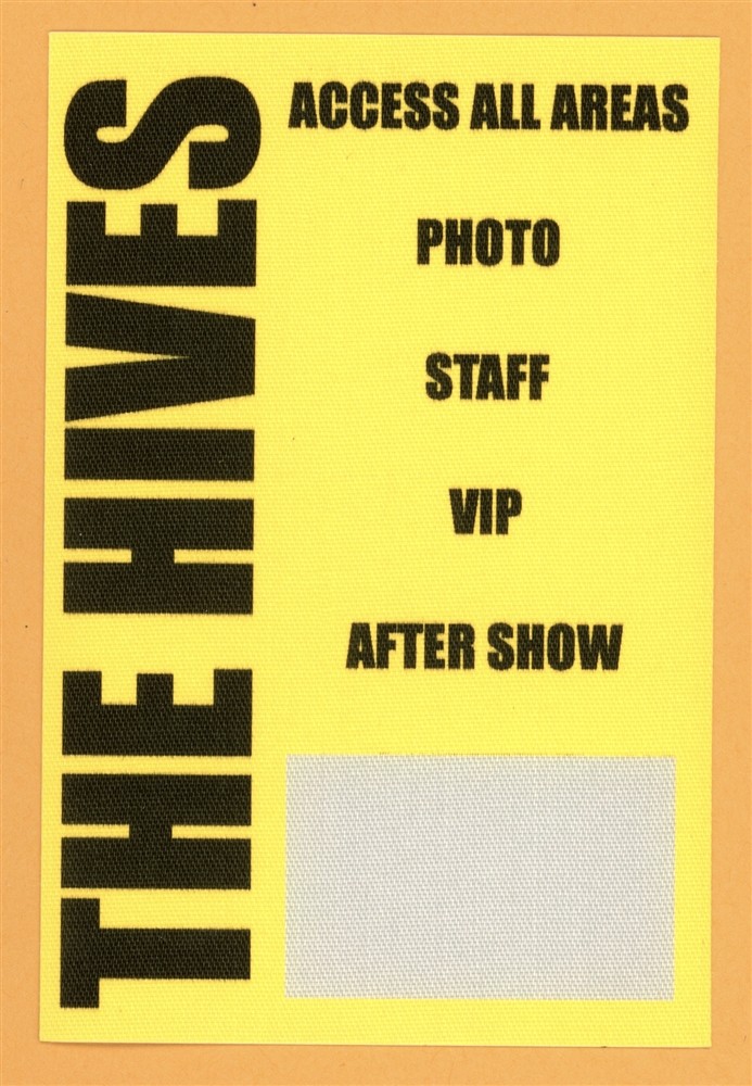 The Hives 2000 Veni Vidi Vicious Concert Tour ALL ACCESS Backstage Pass