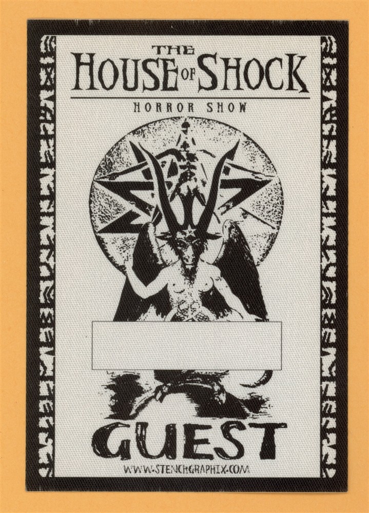 The House of Shock Horror Show 2016 Concert Tour GUEST Backstage Pass