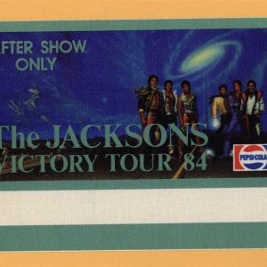 The Jacksons 1984 Michael Jackson Concert Tour AFTER SHOW Backstage Pass