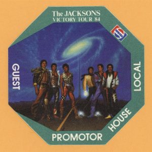 The Jacksons 1984 Michael Jackson Concert Tour Backstage Pass