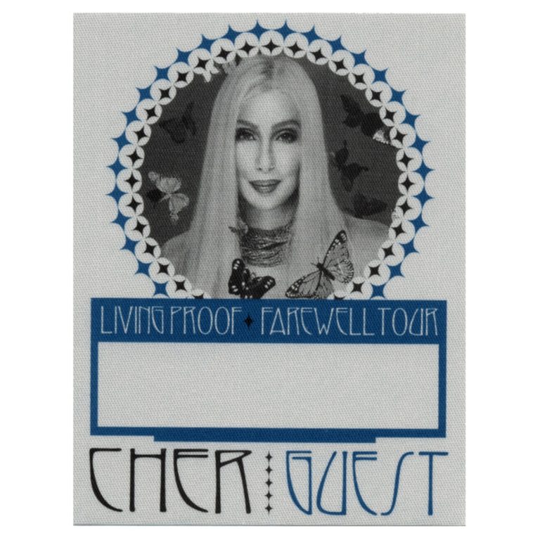 Cher 2002 Living Proof Concert Tour Guest Backstage Pass